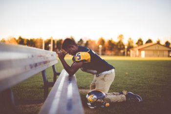 High School football player