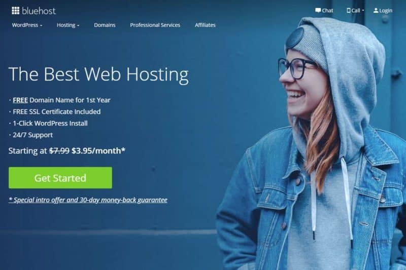 Bluehost is recommended by Wordpress